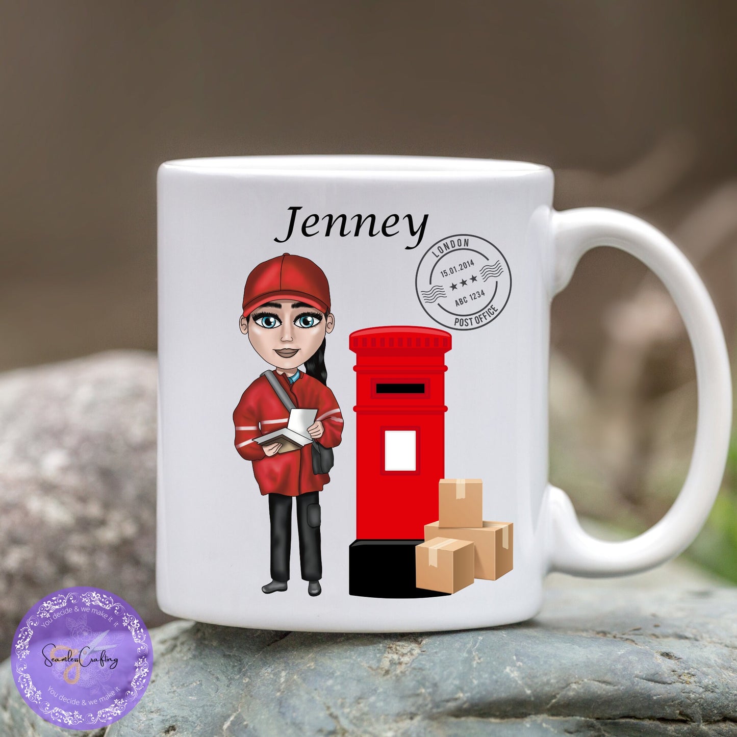 Personalised Postman/lady Mug Gift, Postie Gift, Postal Worker Mug Gift, Thank you mug Gift, Free delivery, Gift For Coworker Mug, Birthday