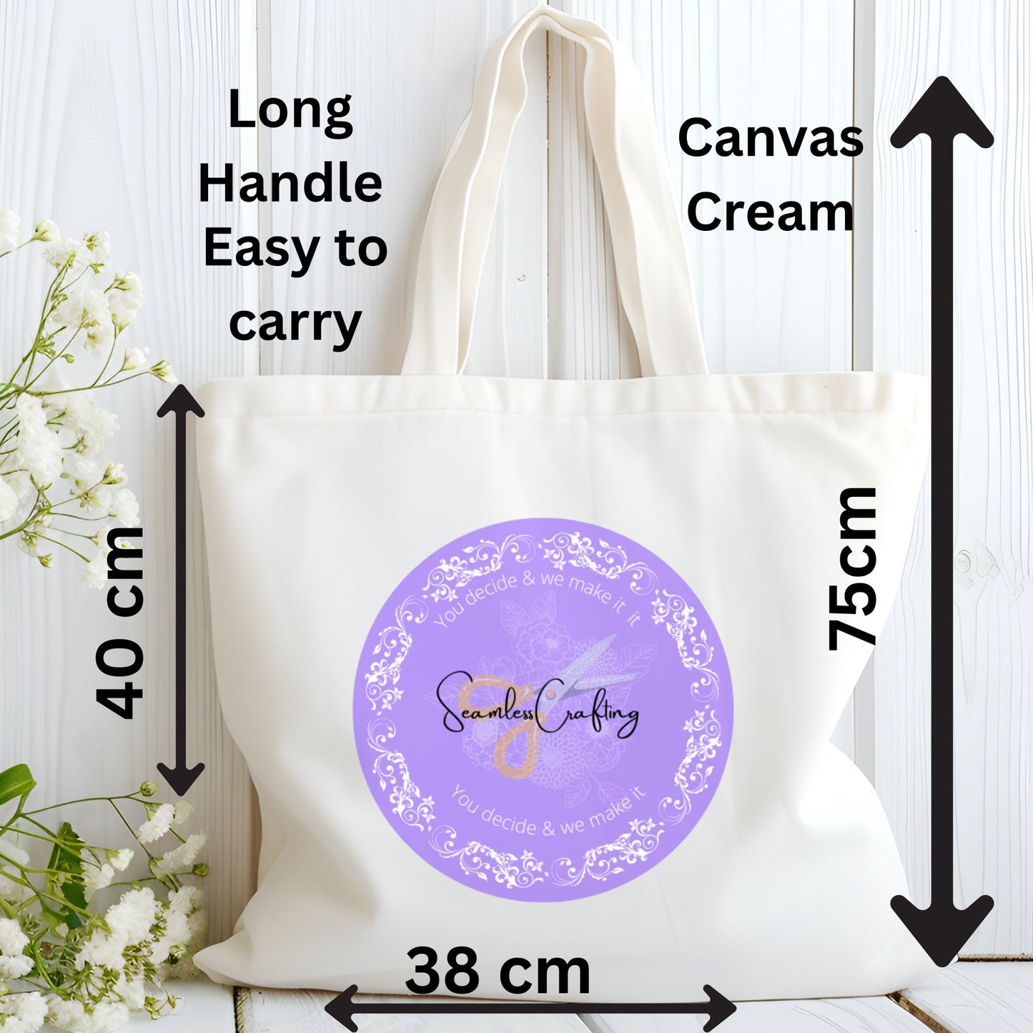 Personalised Canvas Tote Bag, Any text, Photo, Logo, Business Promo, Wholesale, Brand Bag, Custommade, Shopping, carrier