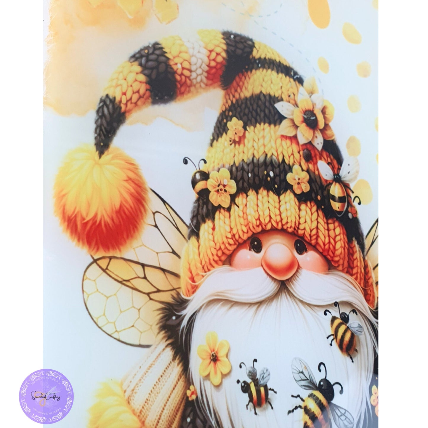 Personalised Glass Gnome chopping board, Cooking lover gift, Tampered Glass, Baker, Chef cooking Aid, Birthday Gift, Bee happy Motivational