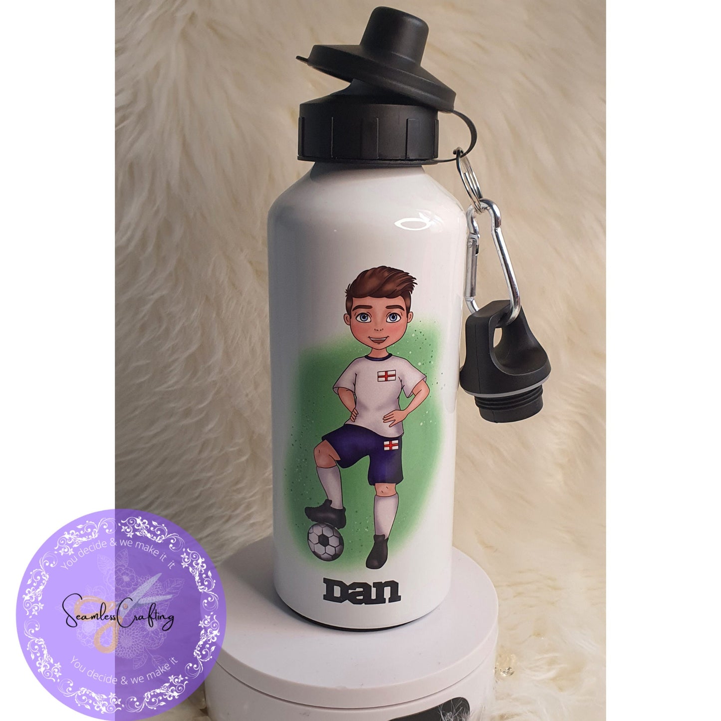 Personalised Children's Sport Bottle/ Custom Kids Football Bottle/ Gift for Boys and Girls/ Football Gift/ Back to School,UK Football Team