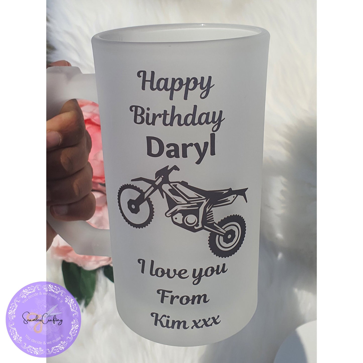 Personalised Beer Mug Tankard, Father's Day Gift, Beer mug Gift, Father's Day gifts from kids, Gift For Him, Custom Glass beer, custom glass