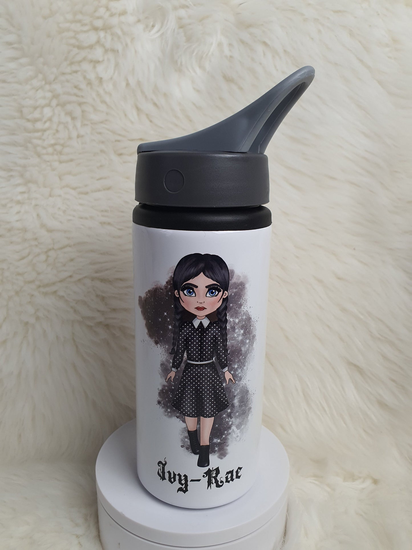 Wednesday Water Bottle, Birthday Gift For Kids, Back to school, Wednesday inspired, Personalised Gift For Girls, Sport Bottle, Water Botttle