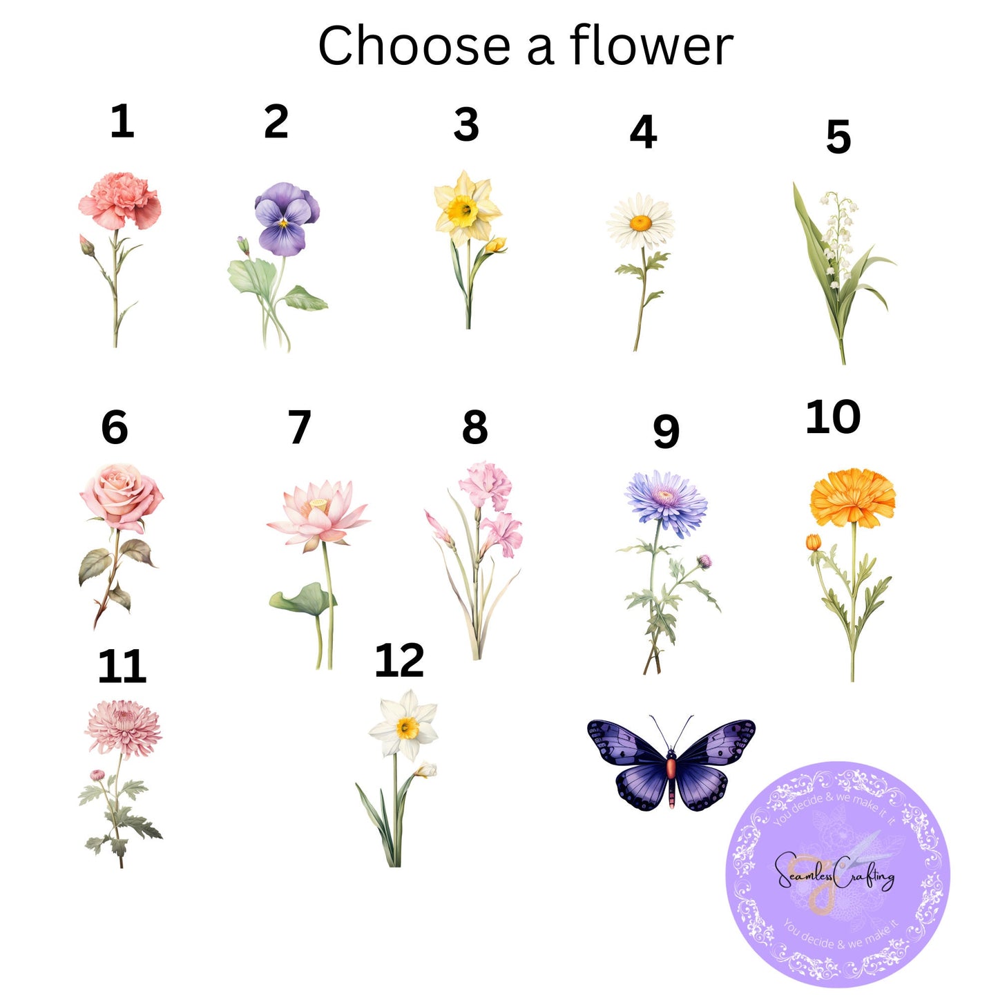 Personalised Mum's Nana's garden grows here, Ceramic Jug, Flower vase, Custom Floral names,
