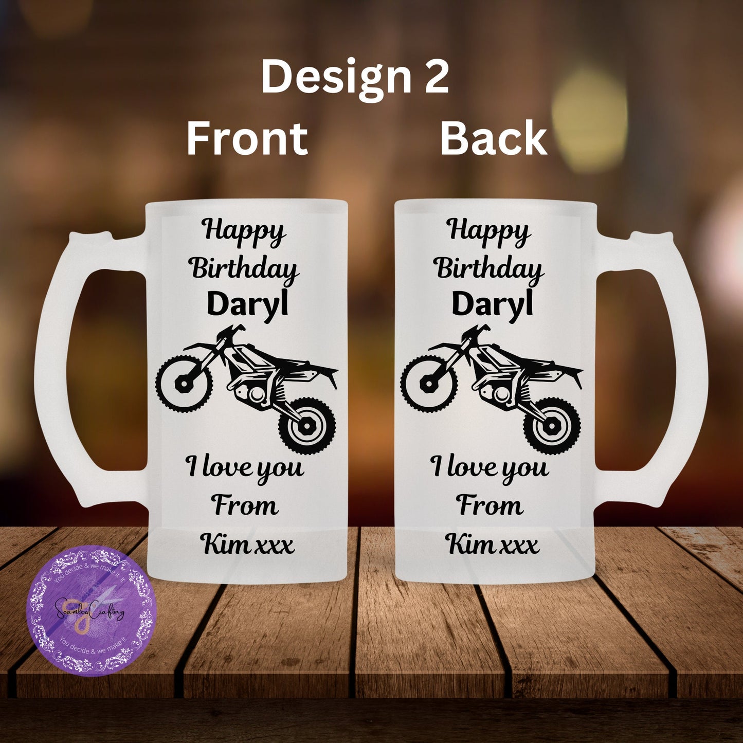 Personalised Beer Mug Tankard, Father's Day Gift, Beer mug Gift, Father's Day gifts from kids, Gift For Him, Custom Glass beer, custom glass