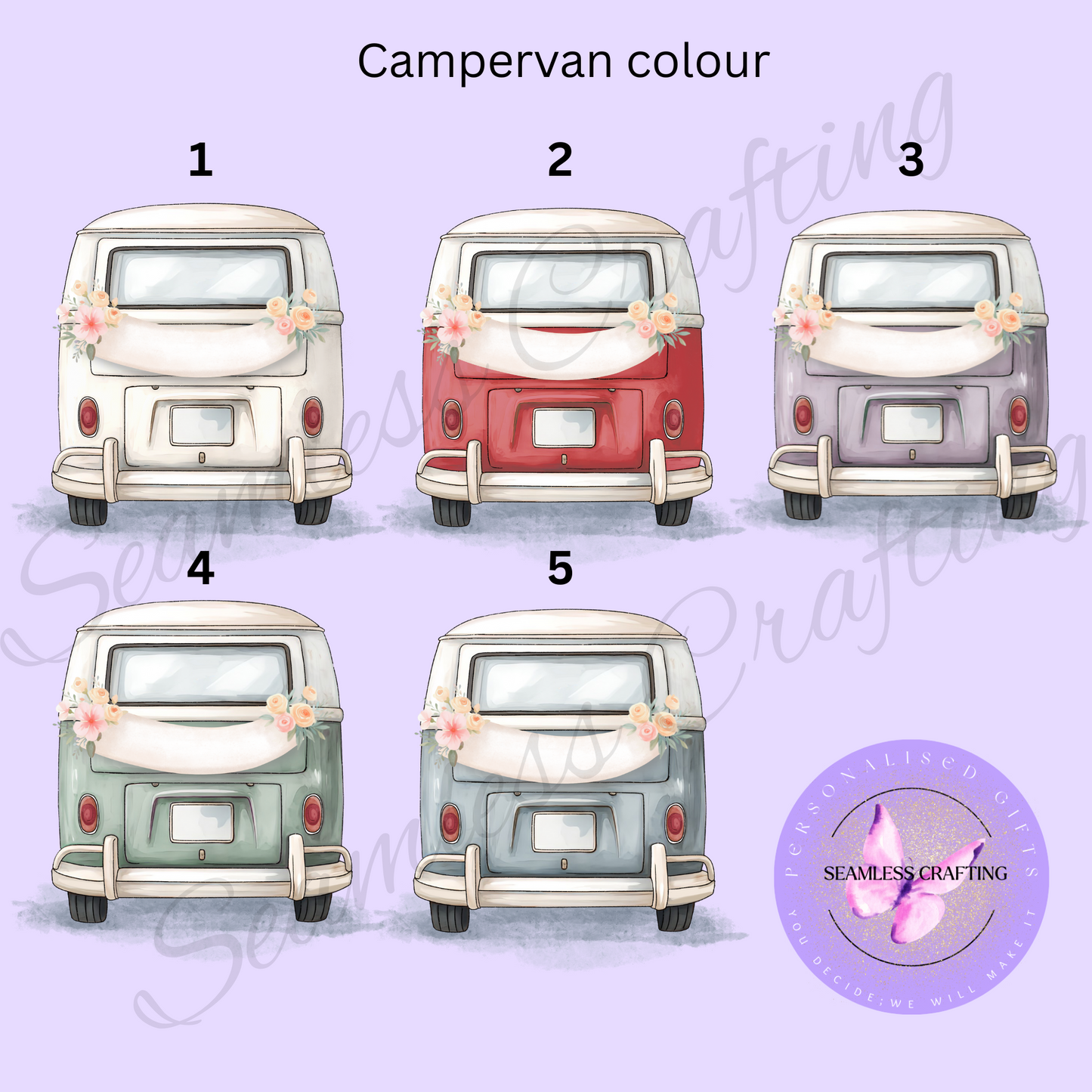 Personalised Vintage Wedding Cushion – Campervan Design, Mr & Mrs Gift, Custom Name & Date Linen Pillow (40cm)