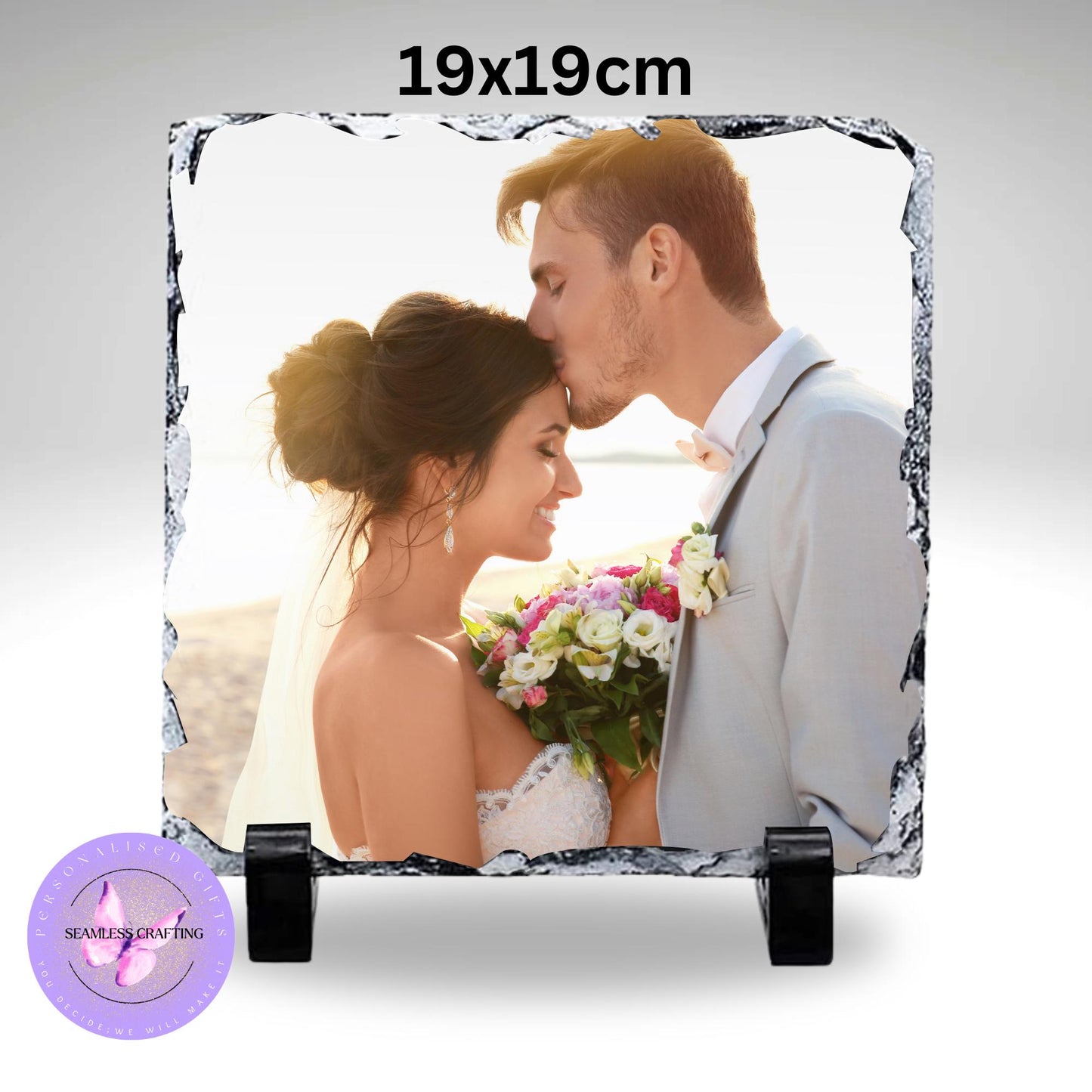 Personalised Photo slate, Picture Rock slate Custom Photo frame Gift, Print photo, Stone Image Display, Slate Photo Plaque, natural stone