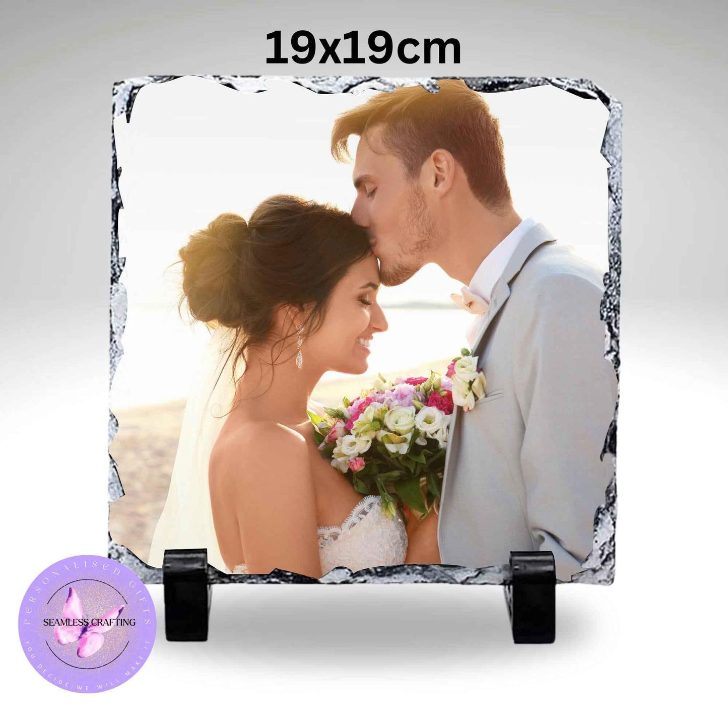 Personalised Photo slate, Picture Rock slate Custom Photo frame Gift, Print photo, Stone Image Display, Slate Photo Plaque, natural stone