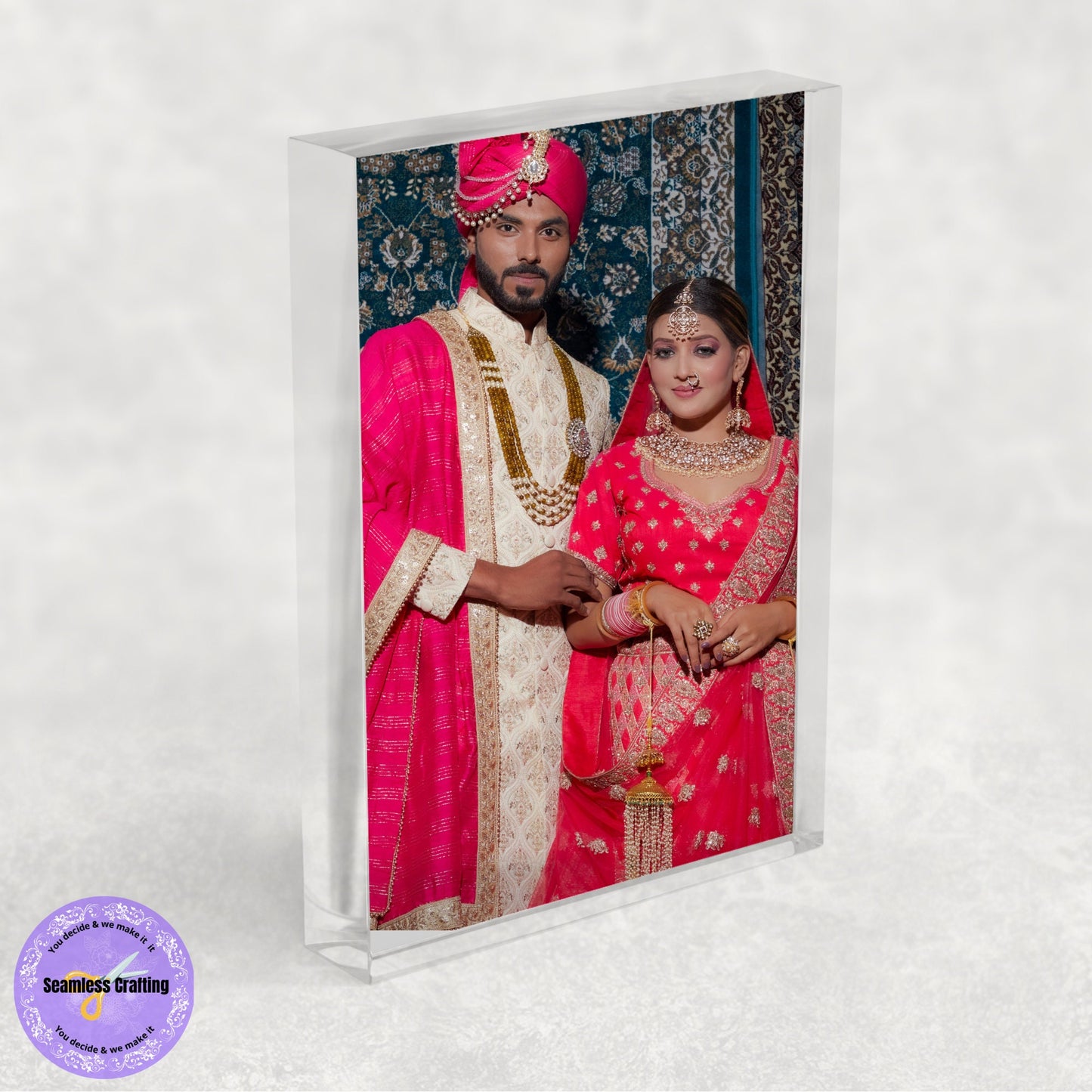 Personalised Acrylic Glass Photo Frame Block, Plague Photo Glass Block, Custom image , Photo Print, 3D Photo gift, Photo Glass Print