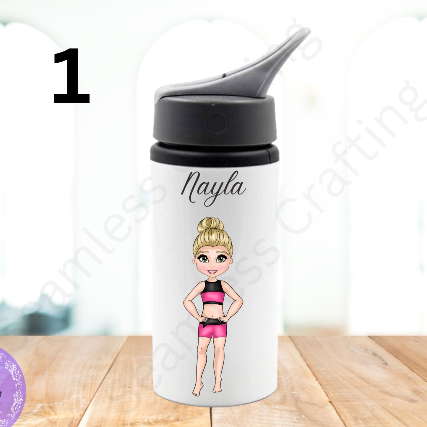 Personalised Gymnastic girls water bottle ,kid Customised water bottle Gymnastic, Gymnastic lover, Drink Bottle,Gift For Girl,Freestyle