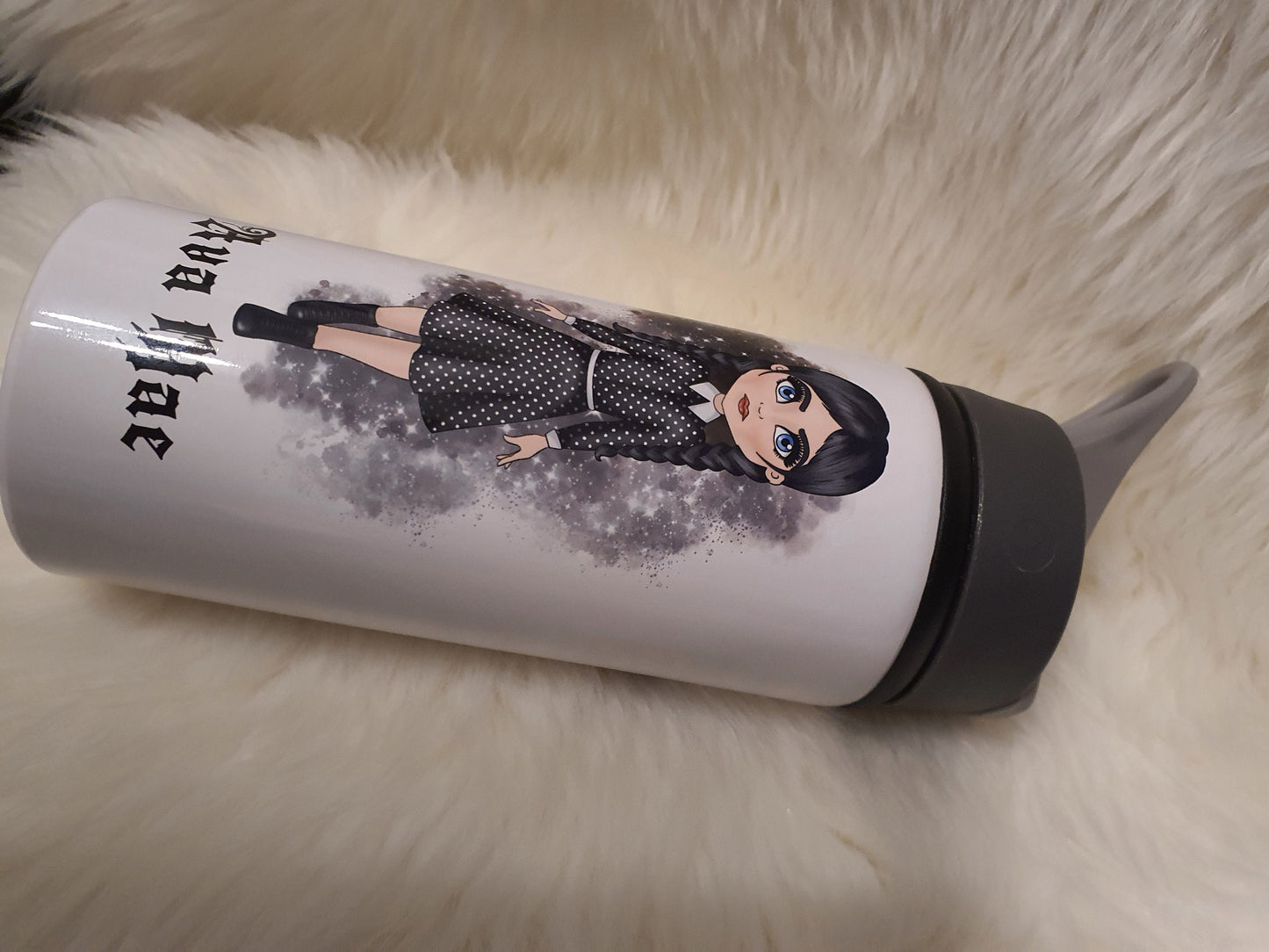 Wednesday Water Bottle, Birthday Gift For Kids, Back to school, Wednesday inspired, Personalised Gift For Girls, Sport Bottle, Water Botttle