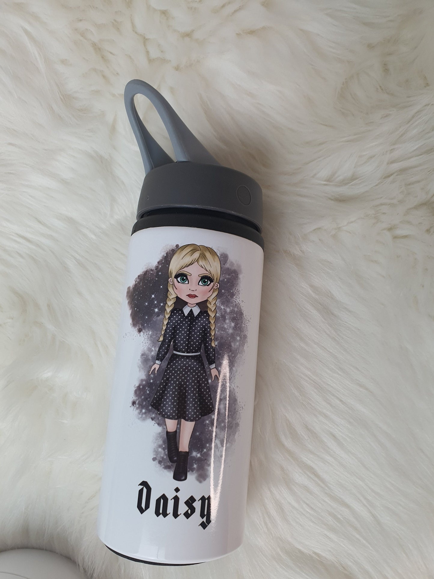 Wednesday Water Bottle, Birthday Gift For Kids, Back to school, Wednesday inspired, Personalised Gift For Girls, Sport Bottle, Water Botttle
