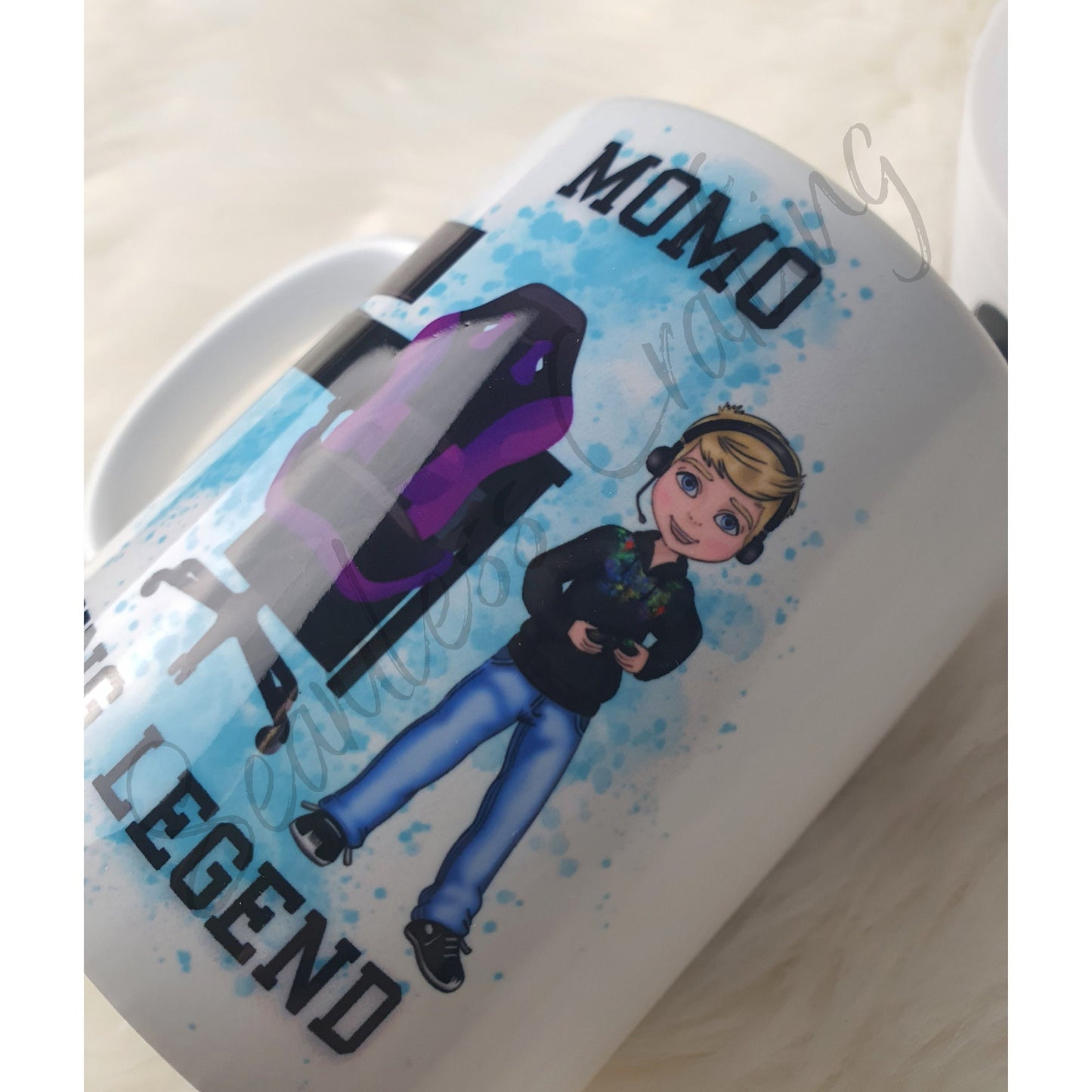 Personalised Character Boy Gamer Mug, Gift For Him, Video Game Controller, Boy Gamer, Gamer Mug Set, Gift For Son, Gift For Boy, Gaming Gift