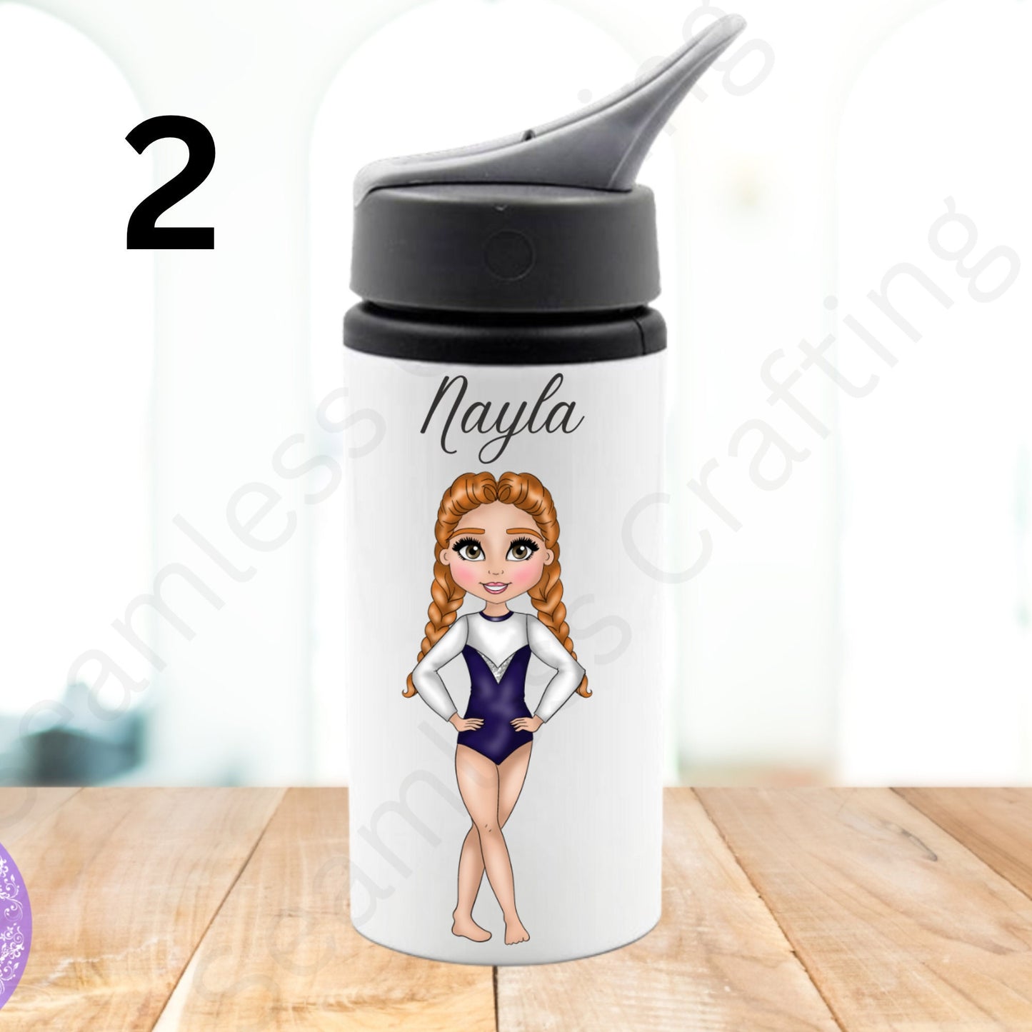 Personalised Gymnastic girls water bottle ,kid Customised water bottle Gymnastic, Gymnastic lover, Drink Bottle,Gift For Girl,Freestyle