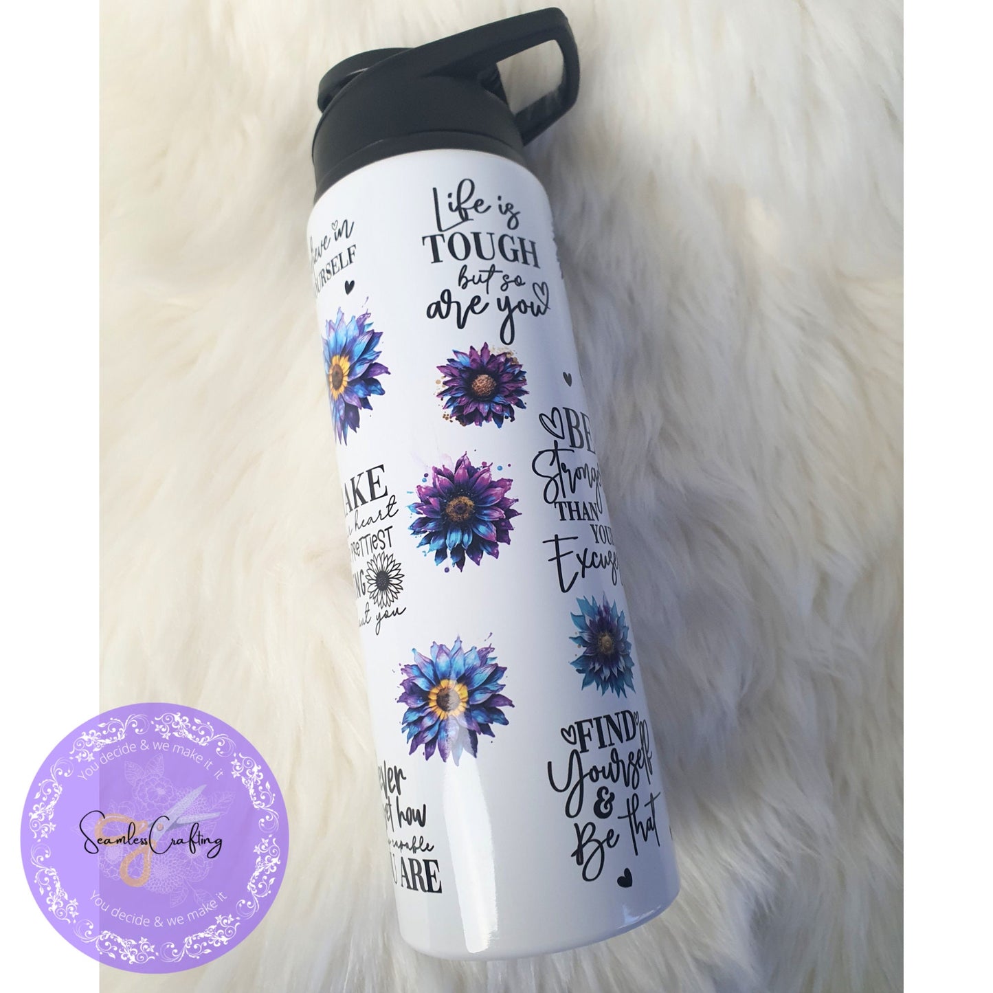Daily Manifestation Positive Reminders bottle, Mental Health Awareness, Positive affirmation self-love mindset bottle Wellbeing & self-care