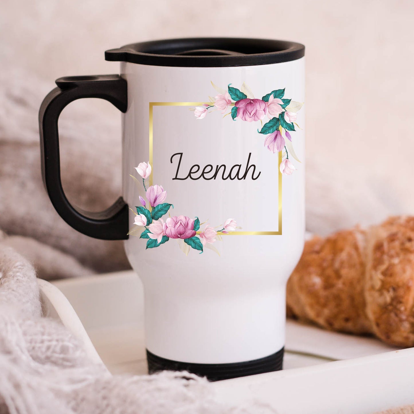 Arabic Travel Mug, Custom Arabic Travel Mug, Name Mug, Arabic Name Custom Mugs, Eid Gifts, Gift For Her, Engagement, Wedding gift