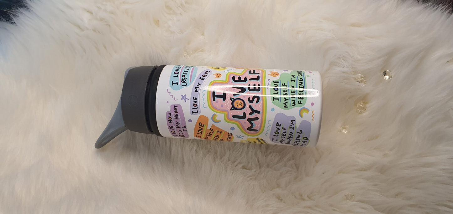Personalised Kids Daily Affirmation Bottle, Tumbler, I love myself bottle, Hydration Kids Bottle, Boost Self-Esteem & Confidence, Lunch Box