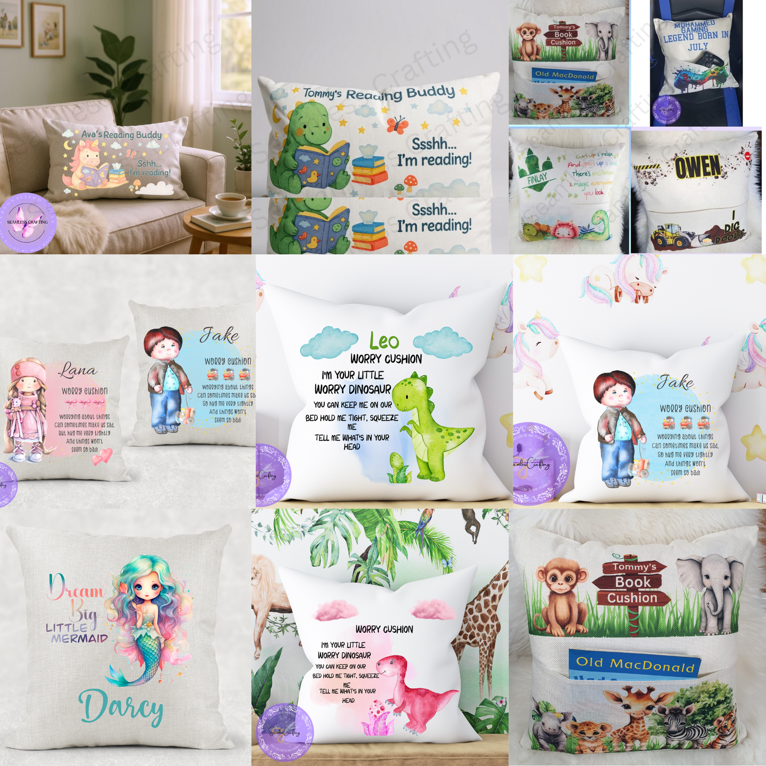 Children’s Cushion Collection – Comfort Meets Imagination
