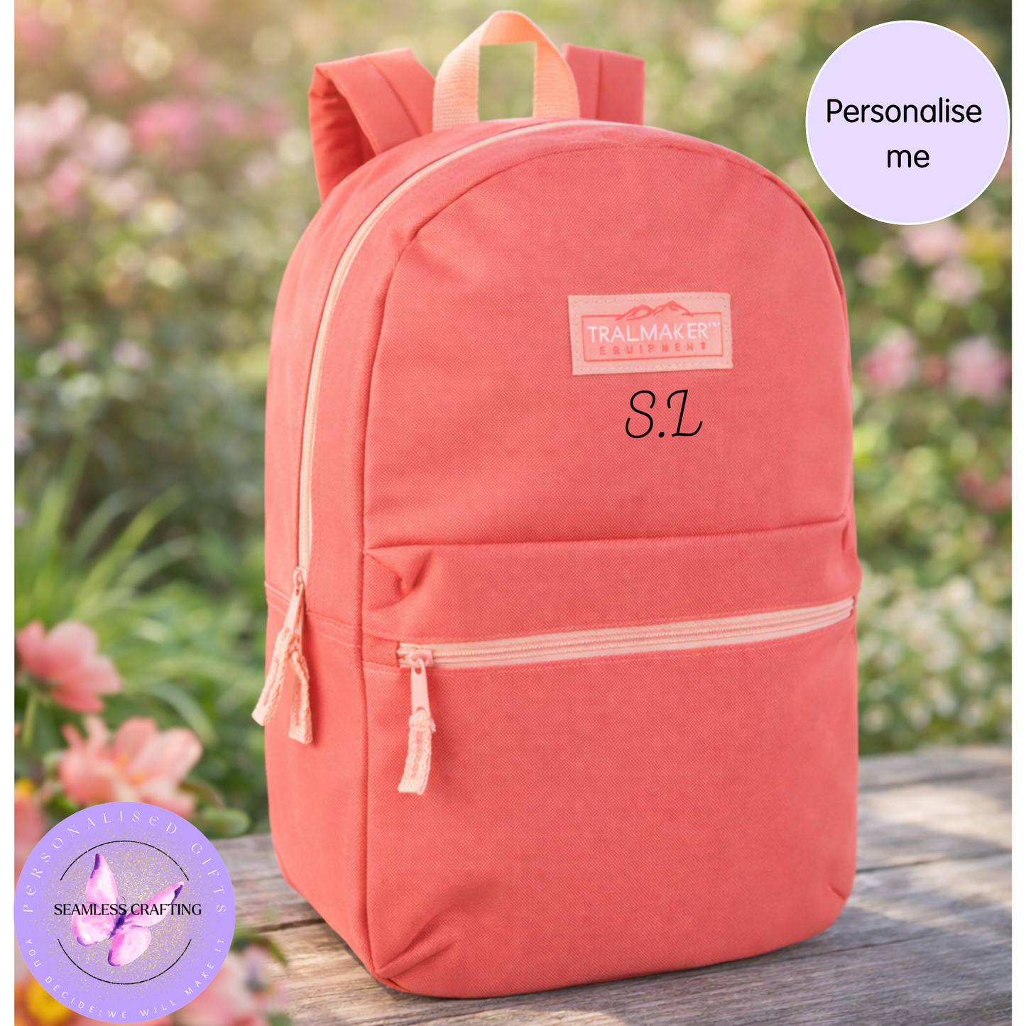 Personalised Classic Backpack 20L – Custom Name School & Everyday Rucksack (43cm)