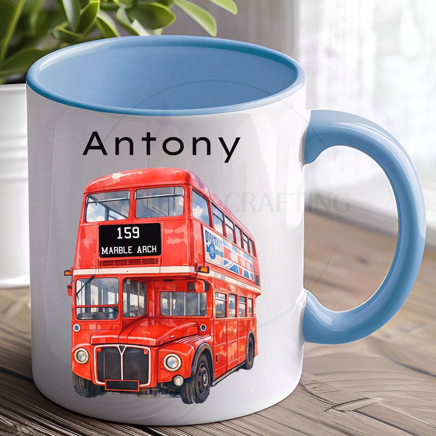Unique London themed personalised mug gift