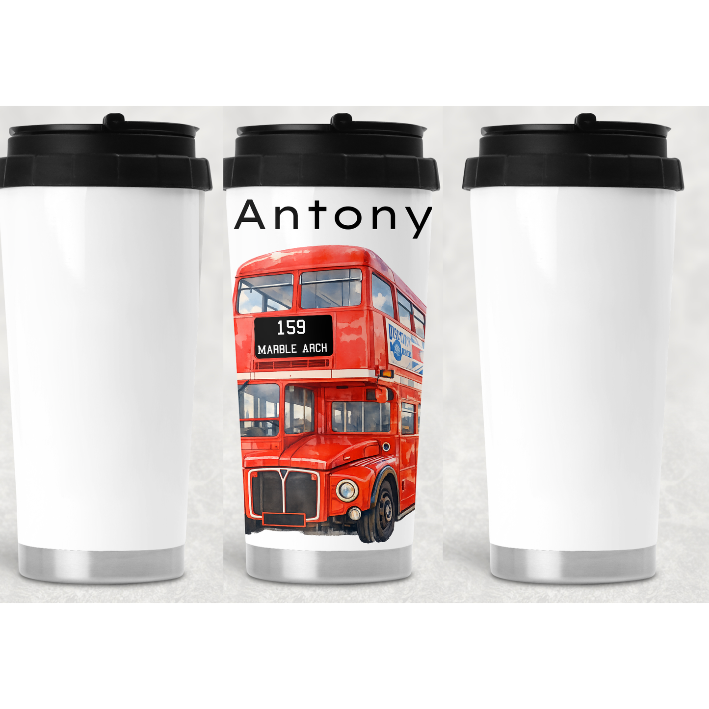 Personalised bus driver mug gift with name printed