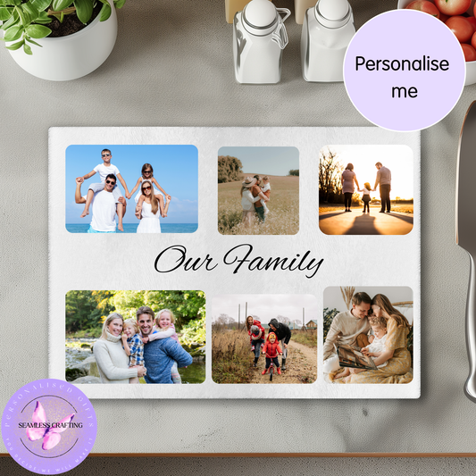 Personalised photo chopping board