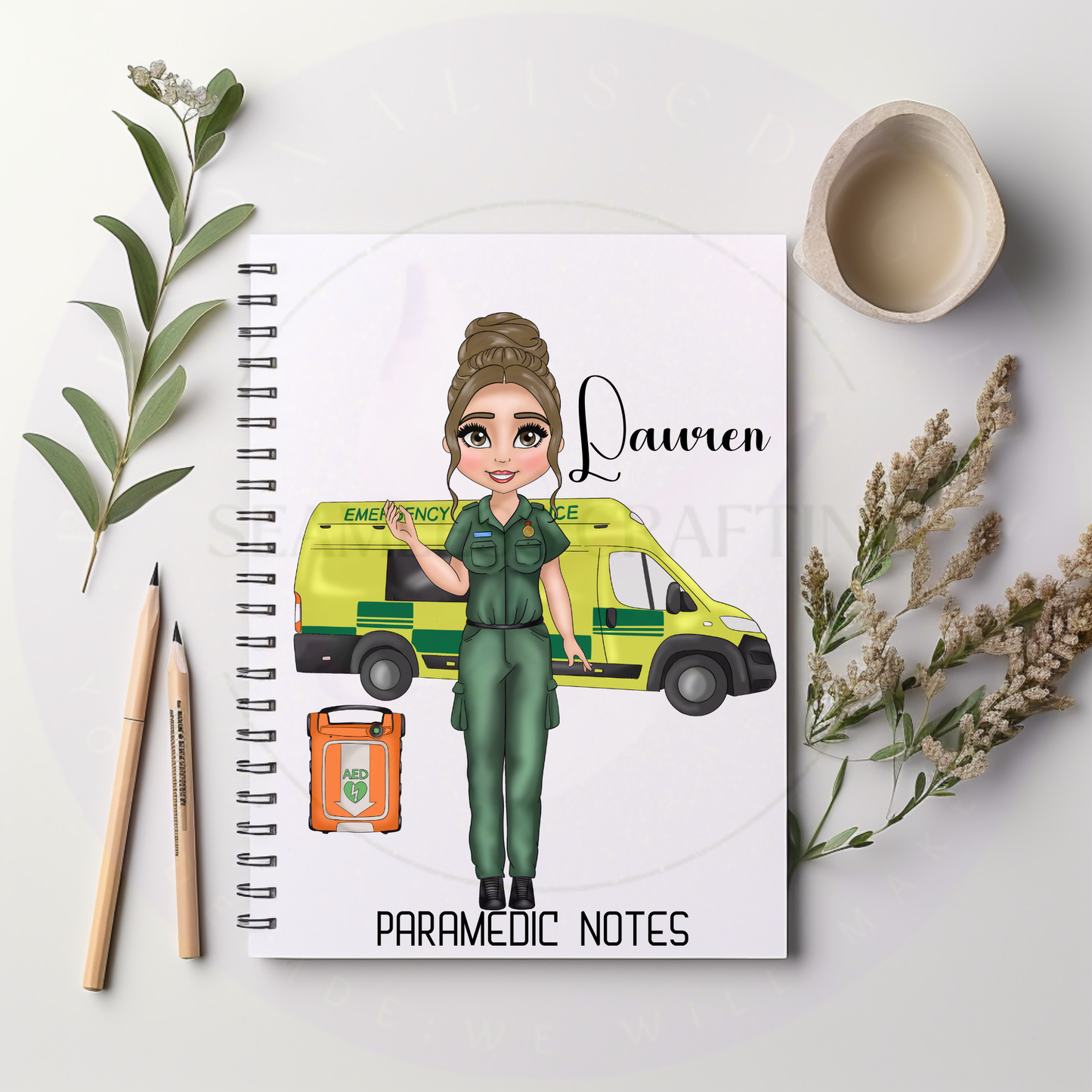 Personalised Paramedic Notebook – Custom A5 Notepad Gift for Paramedics & EMTs