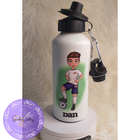 Personalised Children's Sport Bottle/ Custom Kids Football Bottle/ Gift for Boys and Girls/ Football Gift/ Back to School,UK Football Team