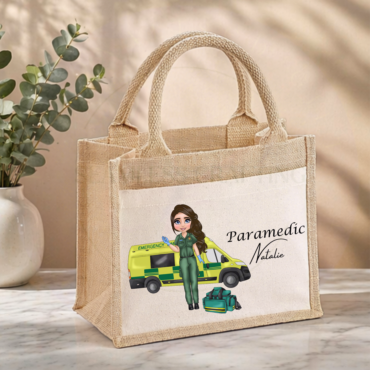 jute bag size options small medium large extra large personalised tote bag dimensions guide