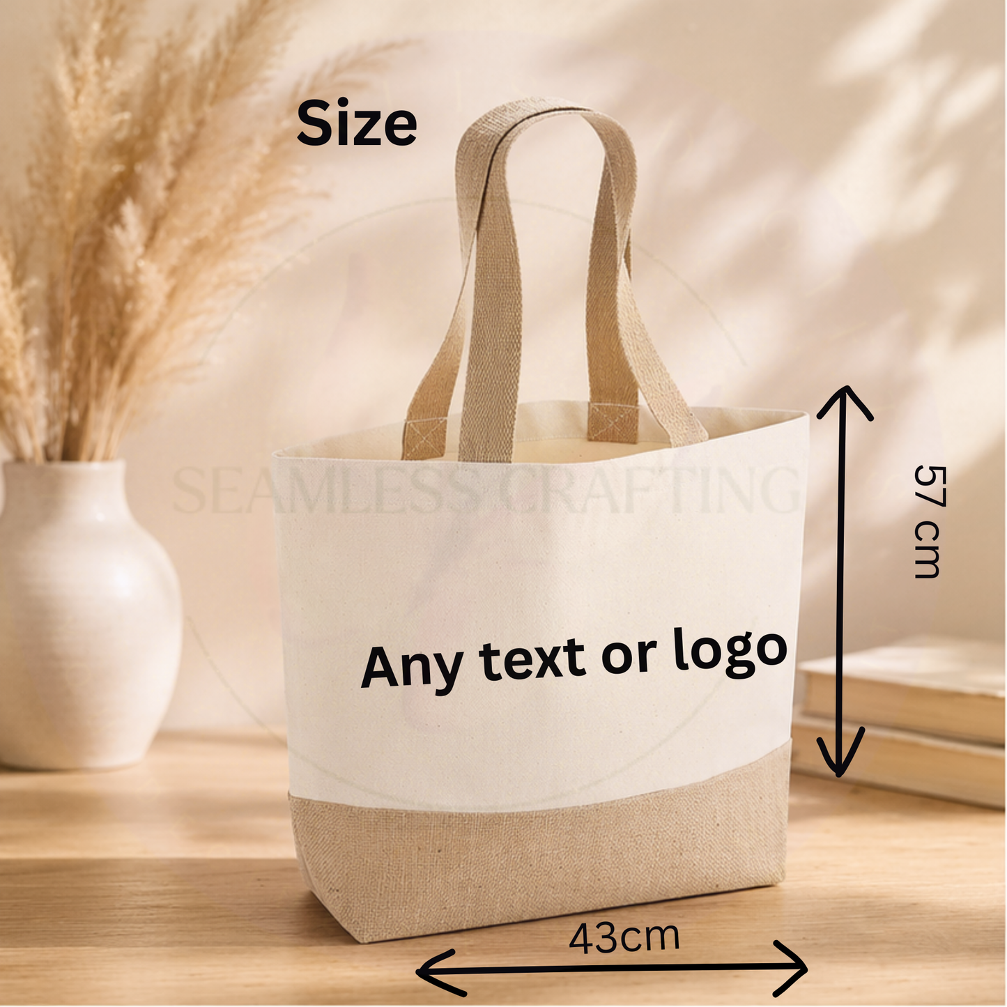 custom jute bag with logo reusable eco bag