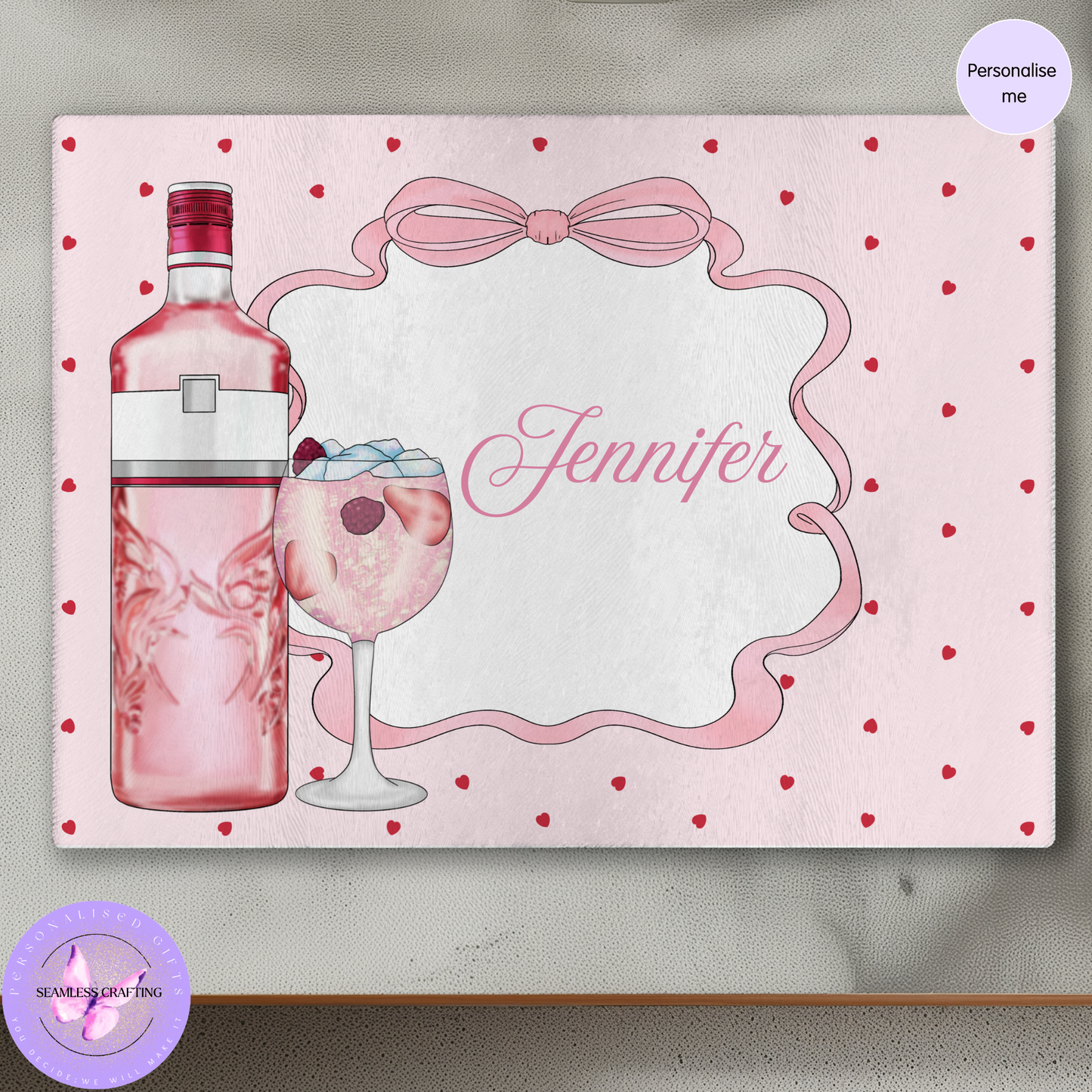 glass vanity mat personalised gift for makeup lovers