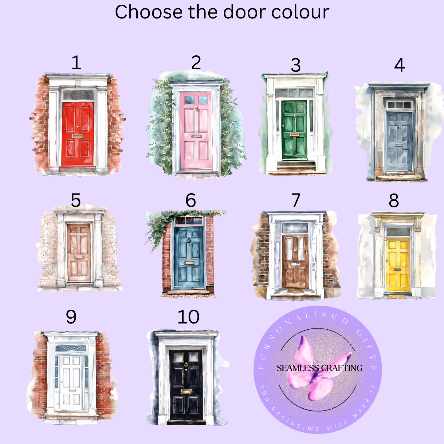 Personalised New Home Ornament – Custom House Door Keepsake Gift | New Home Bauble | Housewarming Gift | Add Family Name & Date | 7.2cm Ceramic