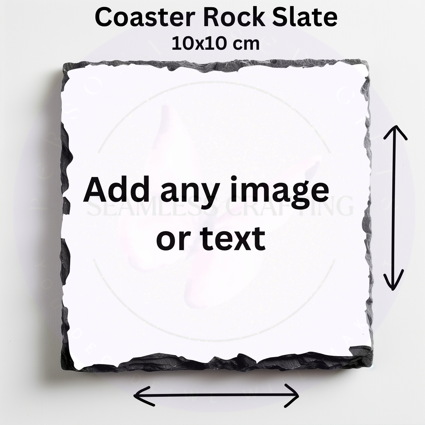 Personalised Rock Slate Photo Plaque | Custom Image, Text or Logo Gift