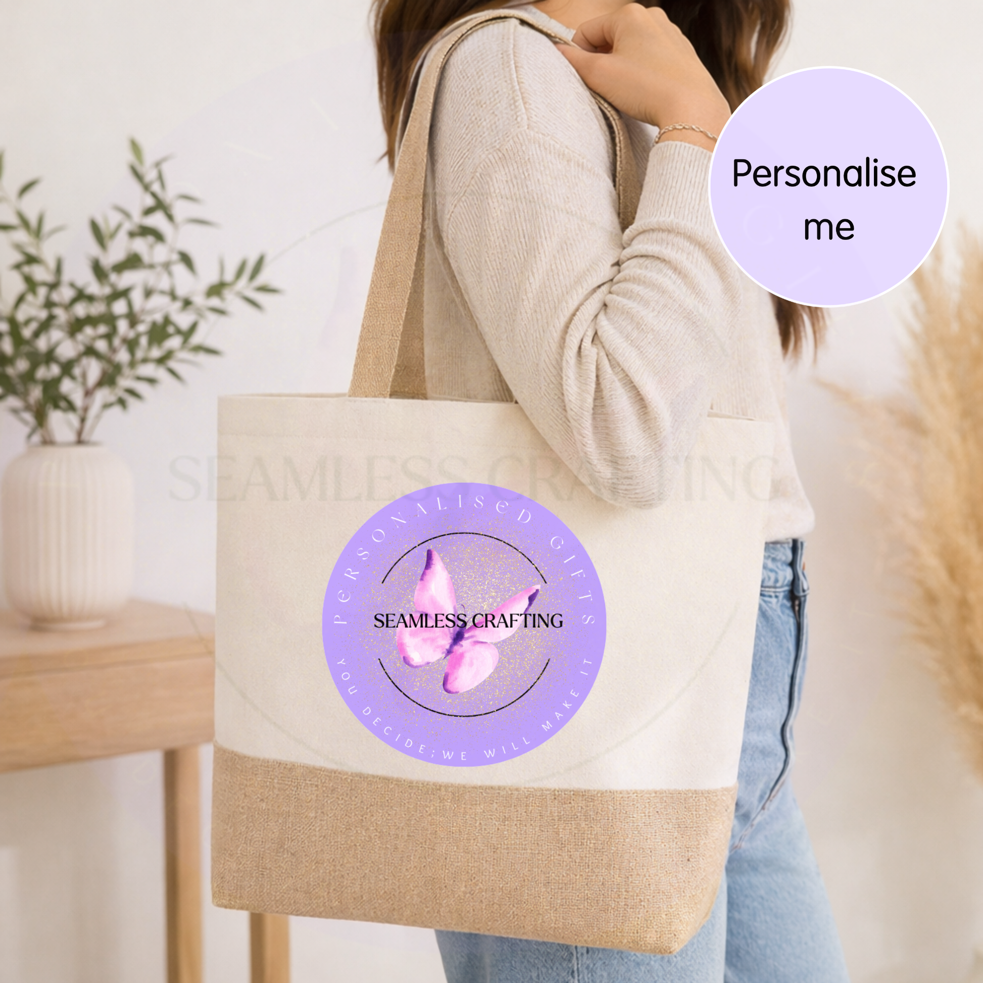 large personalised tote bag eco friendly reusable bag uk