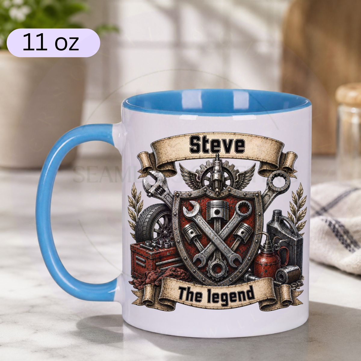Personalised Mechanic Mug – The Legend Tool Design