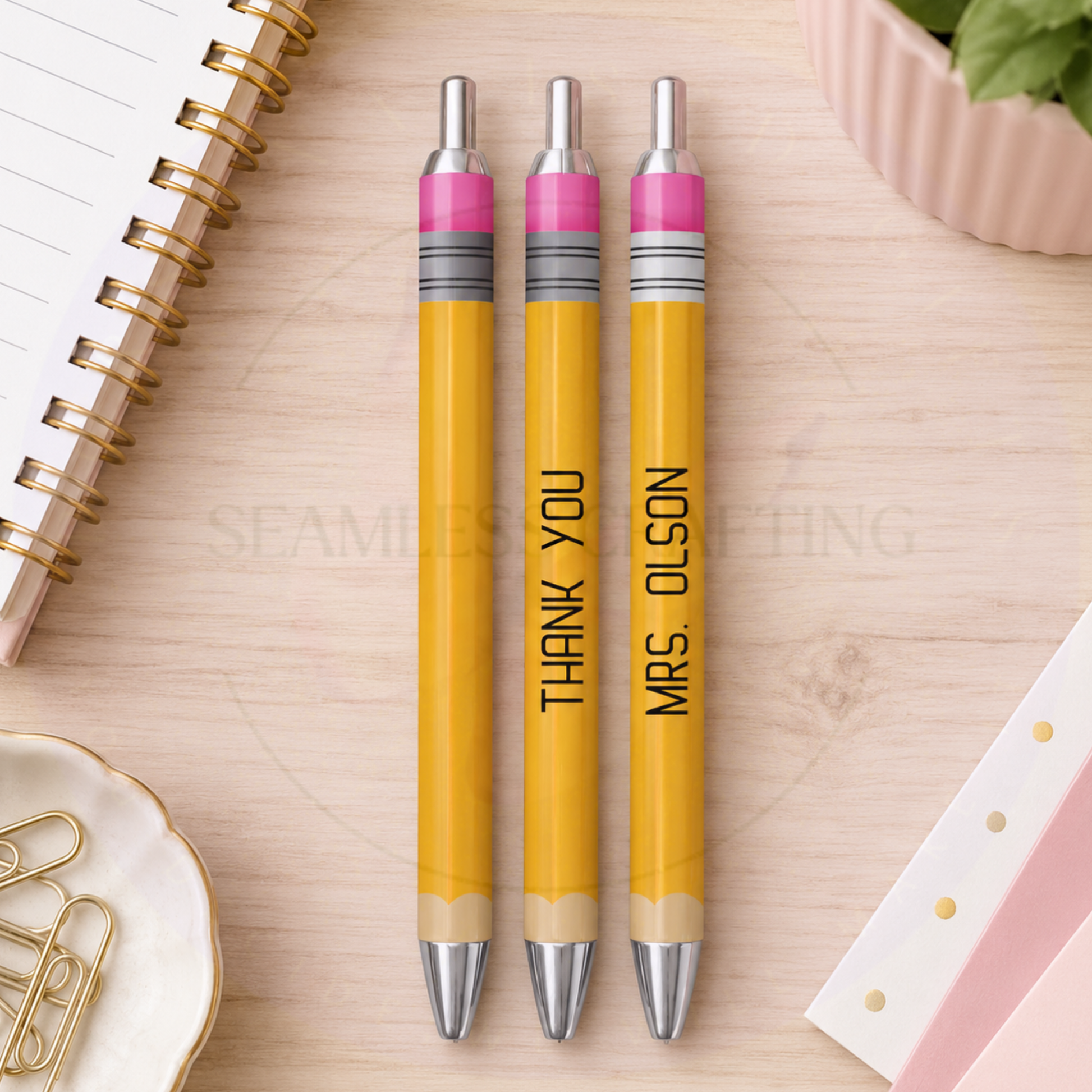 Custom name pen for teachers nursery staff and teaching assistants