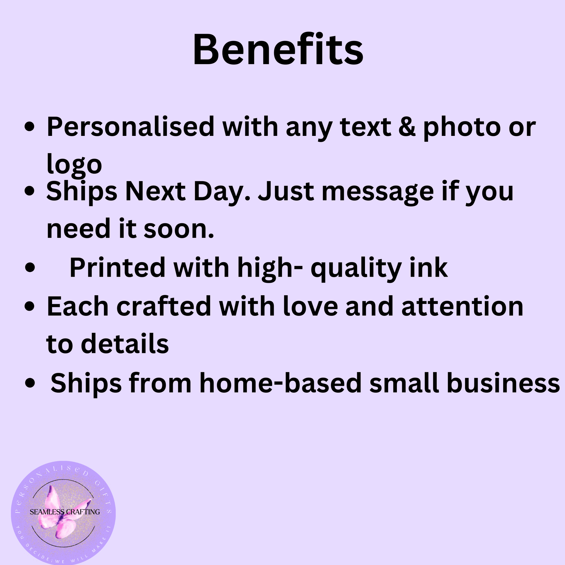 Custom printed mouse mat personalised with text photo image or business logo
