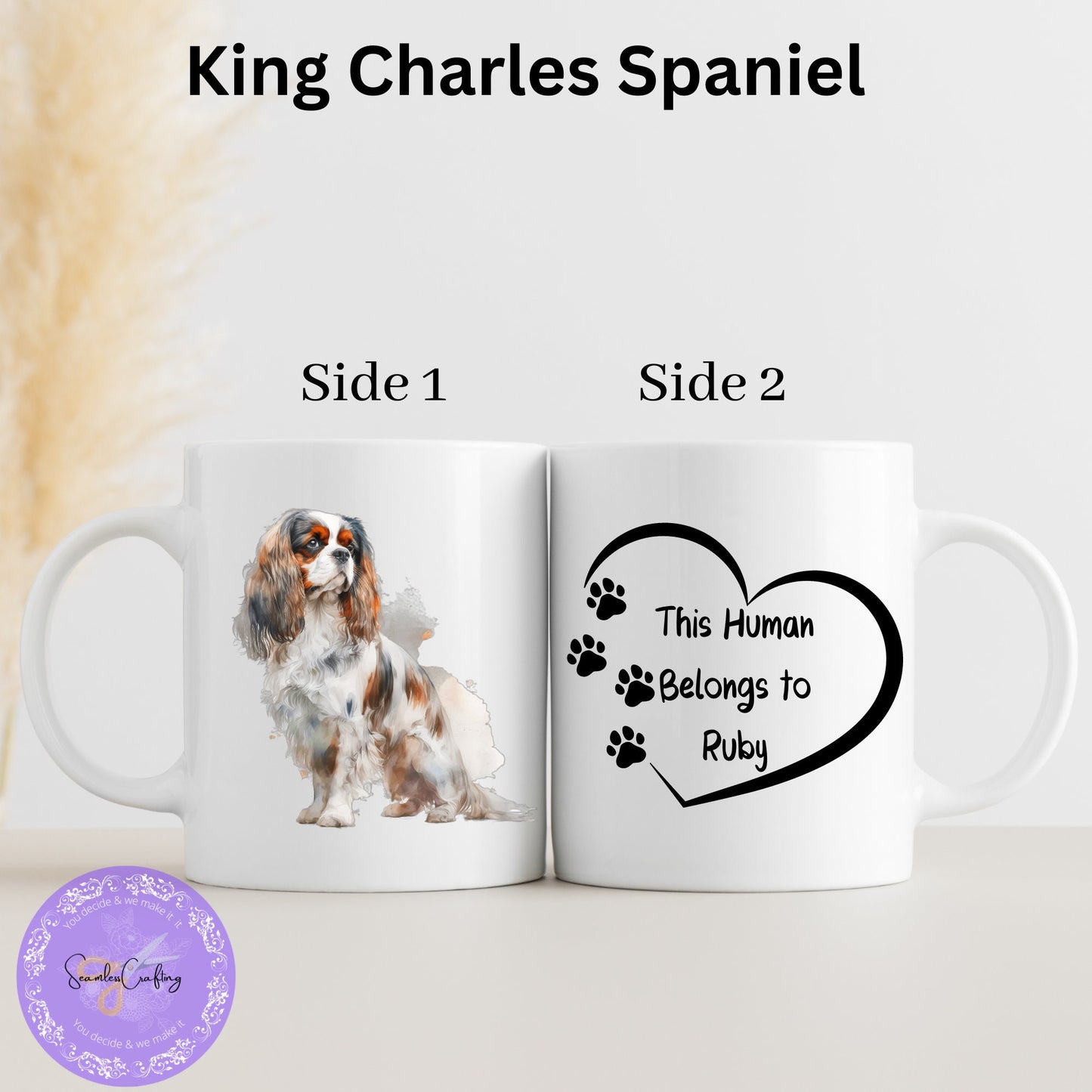 Peronalised common dog breed mug, Gift For dog owner, Custom Dog Mug, Watercolour Dog Mug, Pet Mug, Funny qoute, Silly Dog qoute cup,