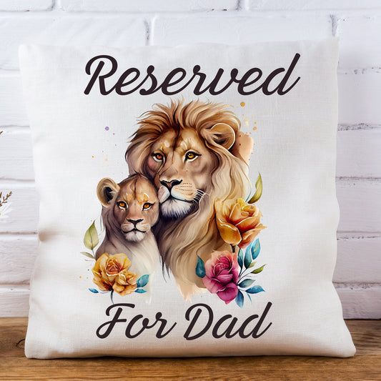 Personalized reserved for dad pillow, Lion King dad gifts, fathers Day gift pillow, custom Pillow fathers Day gift from kids