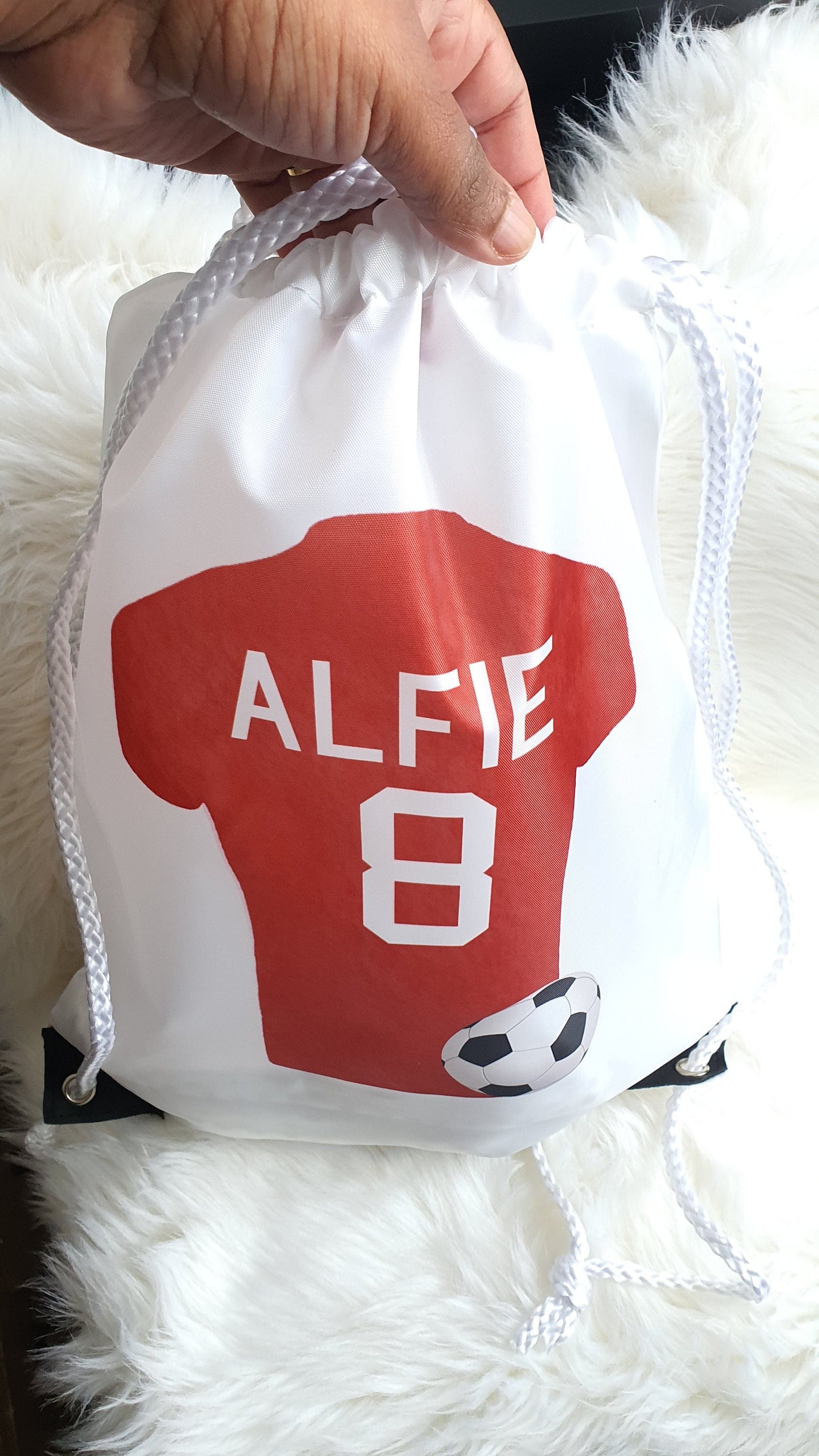 Personalised Sport bag,Personalised Footballer Drawsrting,Personalised PE,UK Football Team bag, Football Training, School bag,Footballer Bag