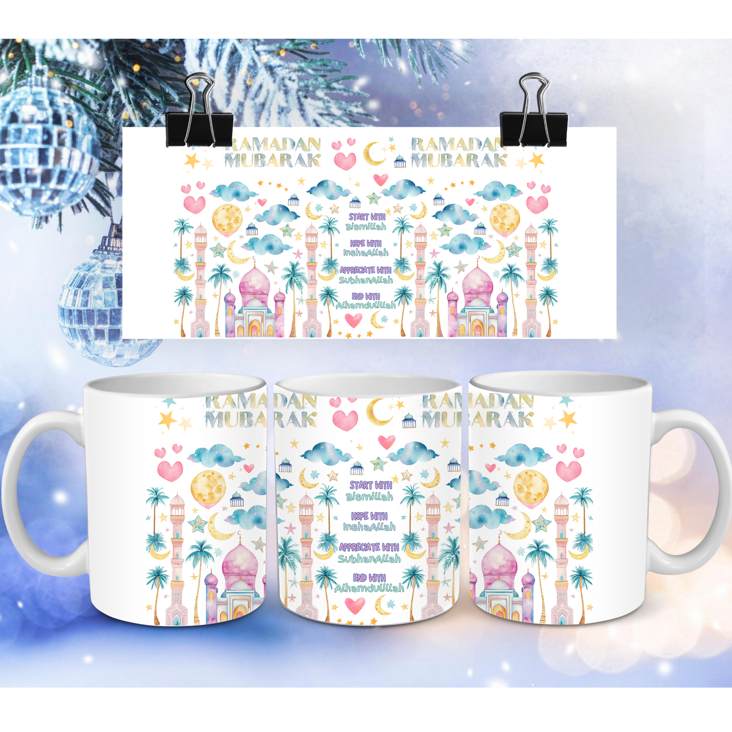 Personalised Ramadan Mubarak Mug – Islamic Gift for Ramadan & Eid (11oz / 15oz)