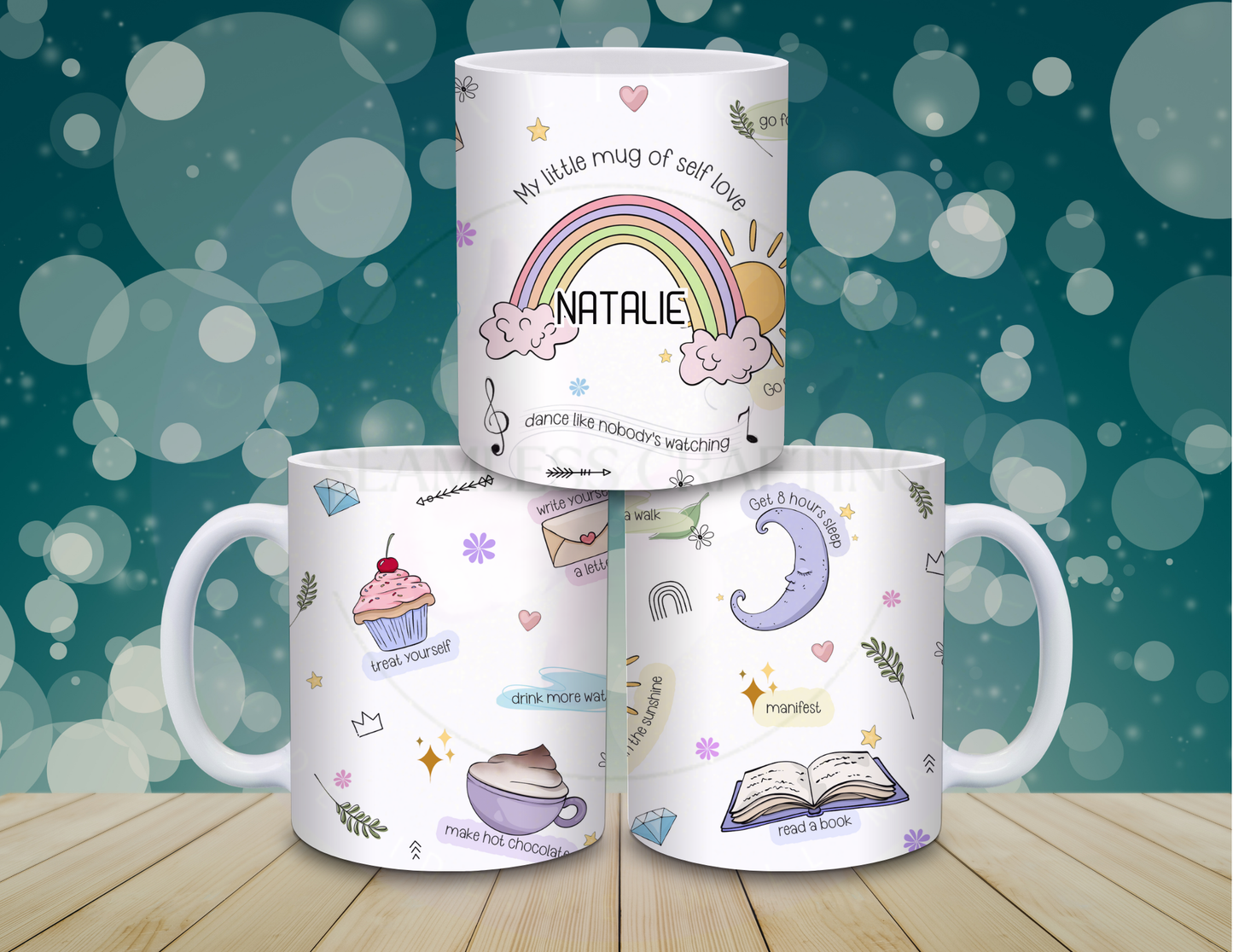 Personalised Self Love Mug – Custom Name Ceramic Mug or 14oz Stainless Steel Travel Mug