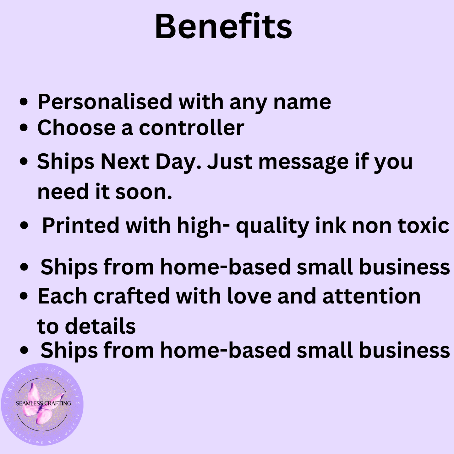 Personalised Gamer Cushion – Custom Name Gaming Pillow, Controller Choice, 40x40cm Velvet Gift for Gamers