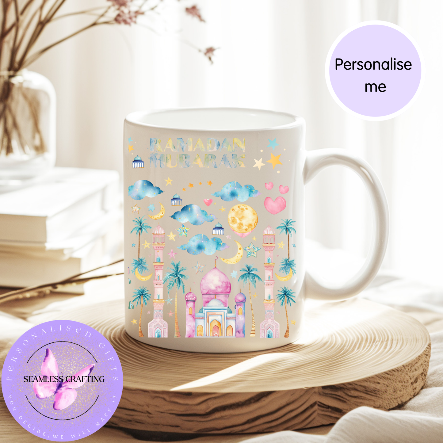 Personalised Ramadan Mubarak Mug – Islamic Gift for Ramadan & Eid (11oz / 15oz)