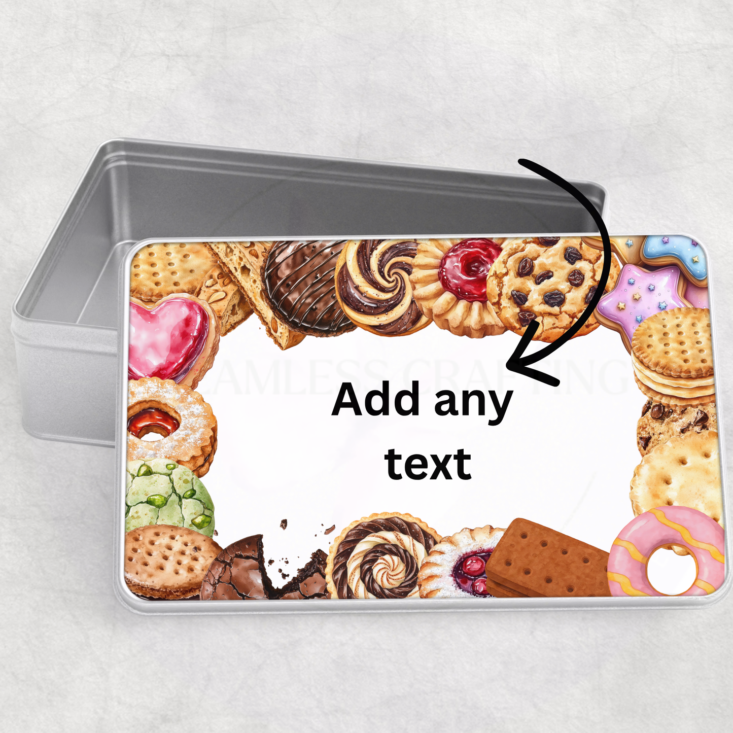 funny personalised biscuit storage tin gift idea for dad