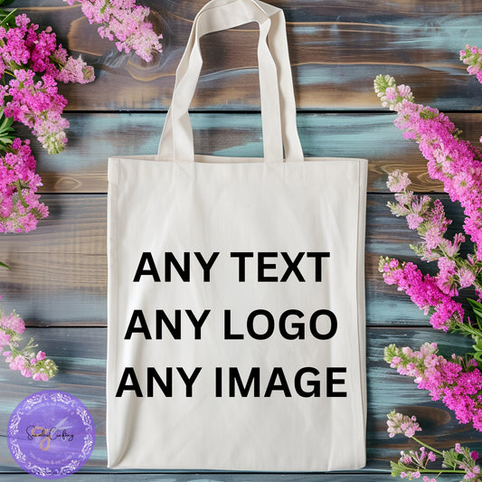 Personalised Canvas Tote Bag, Any text, Photo, Logo, Business Promo, Wholesale, Brand Bag, Custommade, Shopping, carrier
