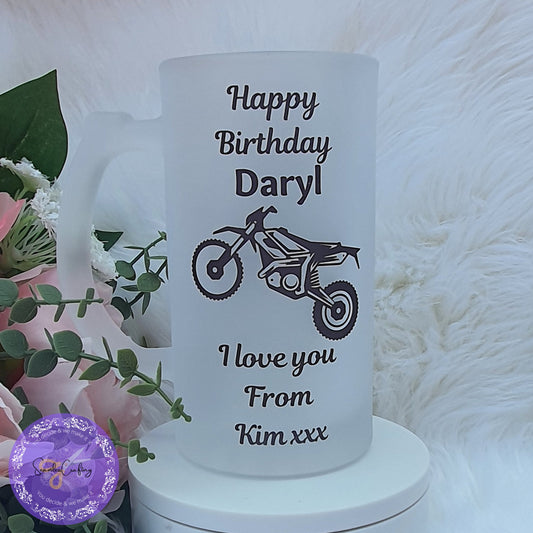 Personalised Beer Mug Tankard, Father's Day Gift, Beer mug Gift, Father's Day gifts from kids, Gift For Him, Custom Glass beer, custom glass