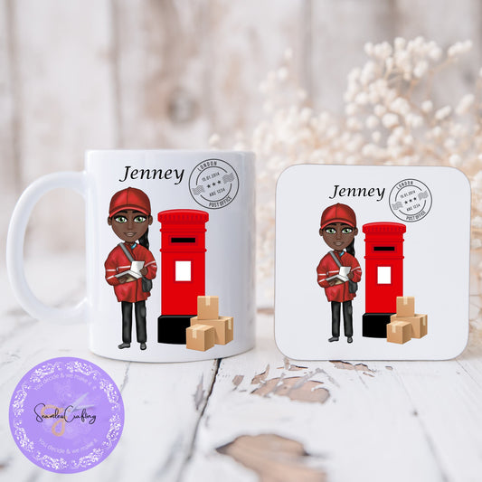 Personalised Postman/lady Mug Gift, Postie Gift, Postal Worker Mug Gift, Thank you mug Gift, Free delivery, Gift For Coworker Mug, Birthday